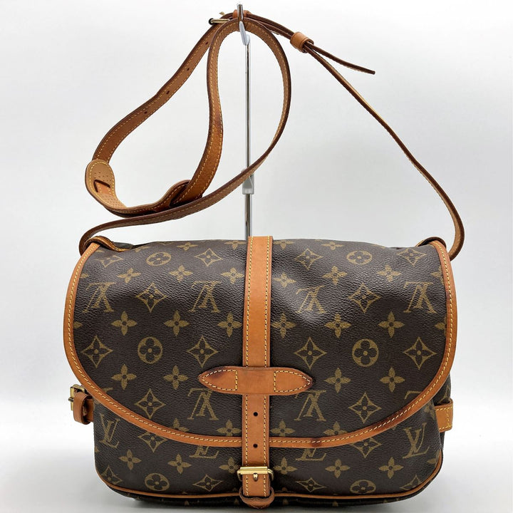 LOUIS VUITTON ルイ・ヴィトン 
 モノグラム ソミュール30 M42256 ショルダーバッグ 
PVC ブラウン