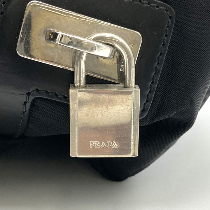 PRADA プラダ 
 BR3150 トートバッグ 
ナイロン/レザー  ブラック
