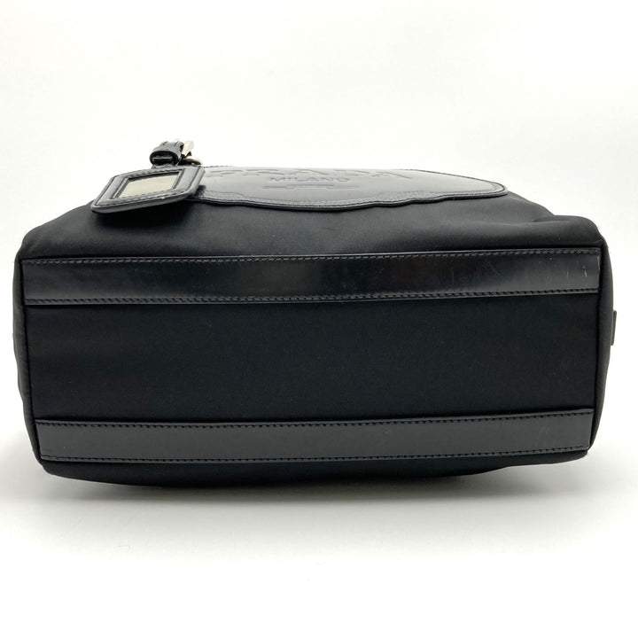 PRADA プラダ 
 BR3150 トートバッグ 
ナイロン/レザー  ブラック