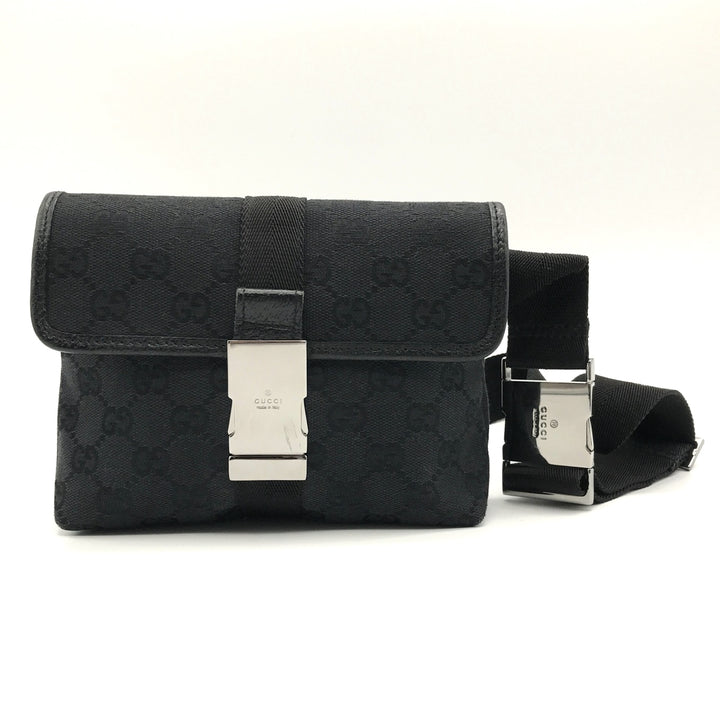 GUCCI グッチ 
 131236 ウエストバッグ 
GGキャンバス ブラック