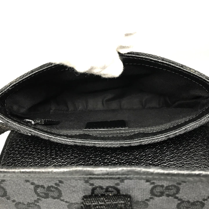 GUCCI グッチ 
 131236 ウエストバッグ 
GGキャンバス ブラック