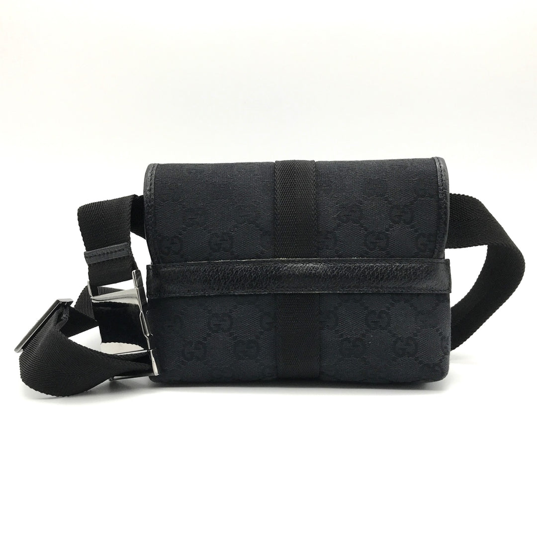 GUCCI グッチ 
 131236 ウエストバッグ 
GGキャンバス ブラック
