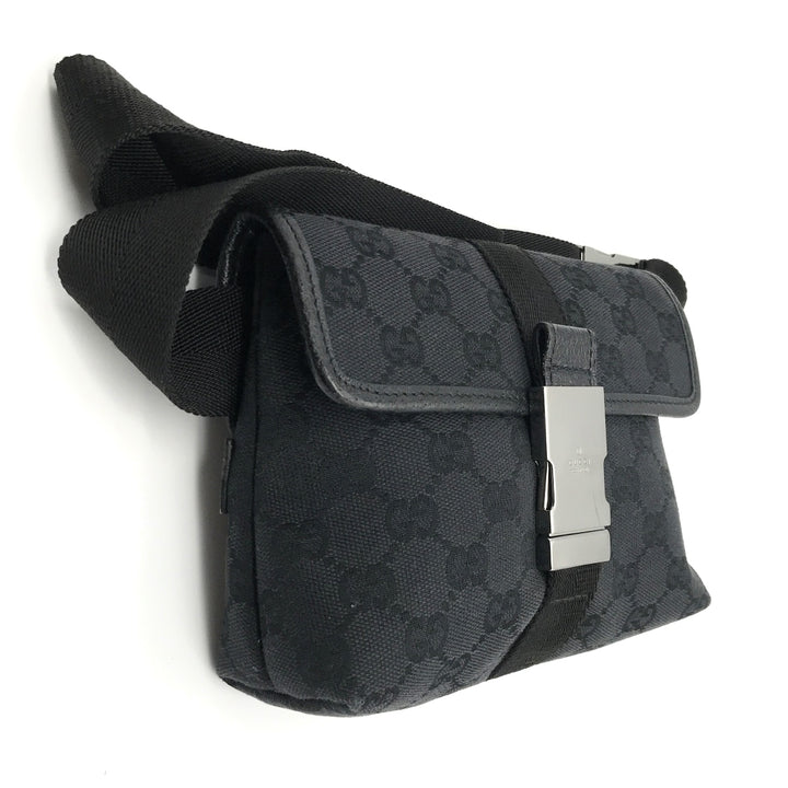 GUCCI グッチ 
 131236 ウエストバッグ 
GGキャンバス ブラック