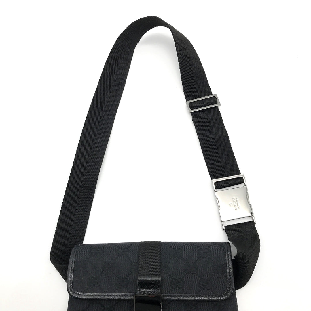 GUCCI グッチ 
 131236 ウエストバッグ 
GGキャンバス ブラック