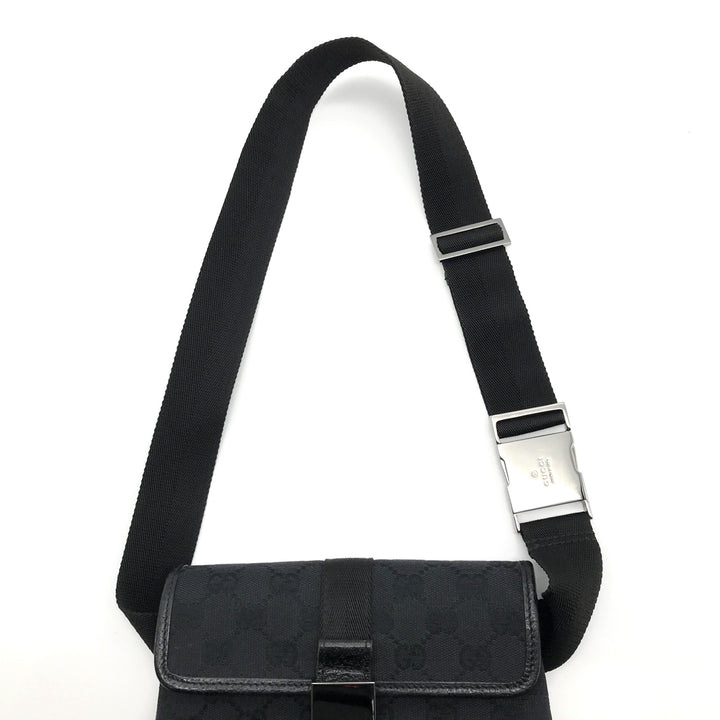 GUCCI グッチ 
 131236 ウエストバッグ 
GGキャンバス ブラック