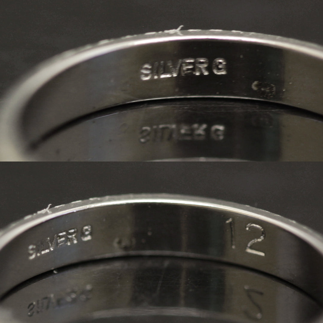 洗浄済 シルバー 
リング・指輪
 1.2g SV 中古 SILV 中古ER デザインリング 中古