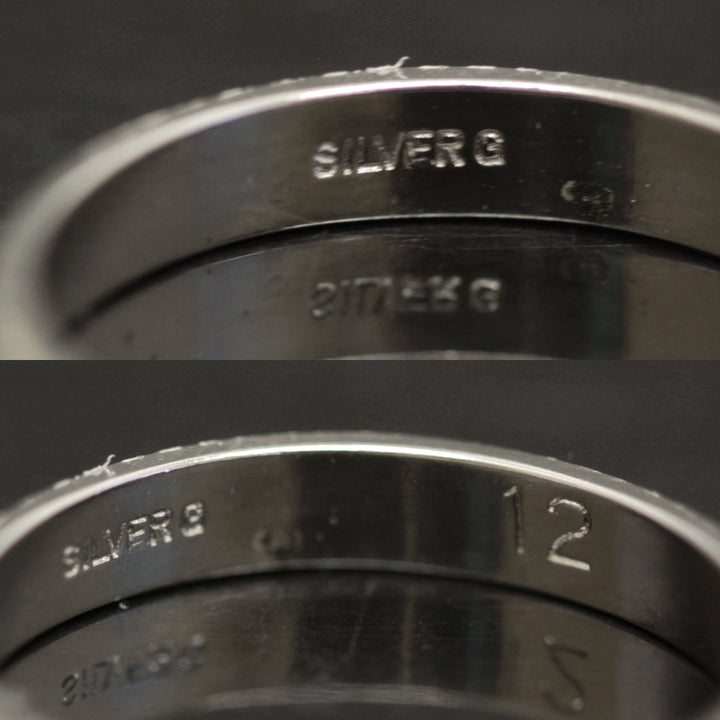 洗浄済 シルバー 
リング・指輪
 1.2g SV 中古 SILV 中古ER デザインリング 中古