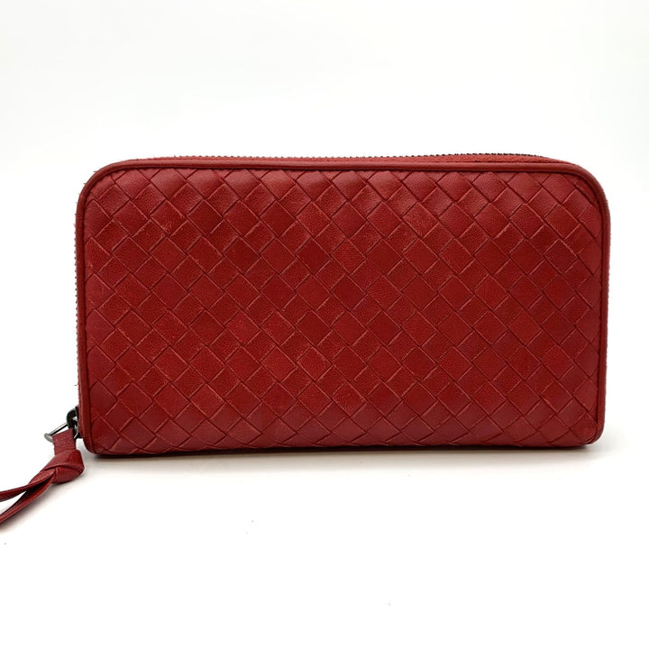 BOTTEGAVENETA ボッテガヴェネタ 
 長財布 
レザー レッド