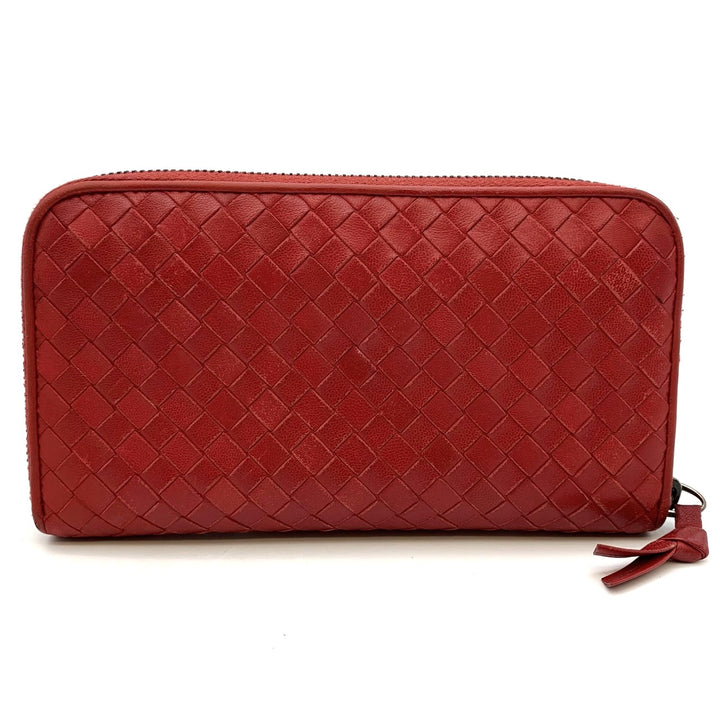 BOTTEGAVENETA ボッテガヴェネタ 
 長財布 
レザー レッド