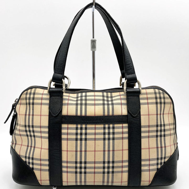 BURBERRY バーバリー 
 ボストンバッグ 
キャンバス ベージュ