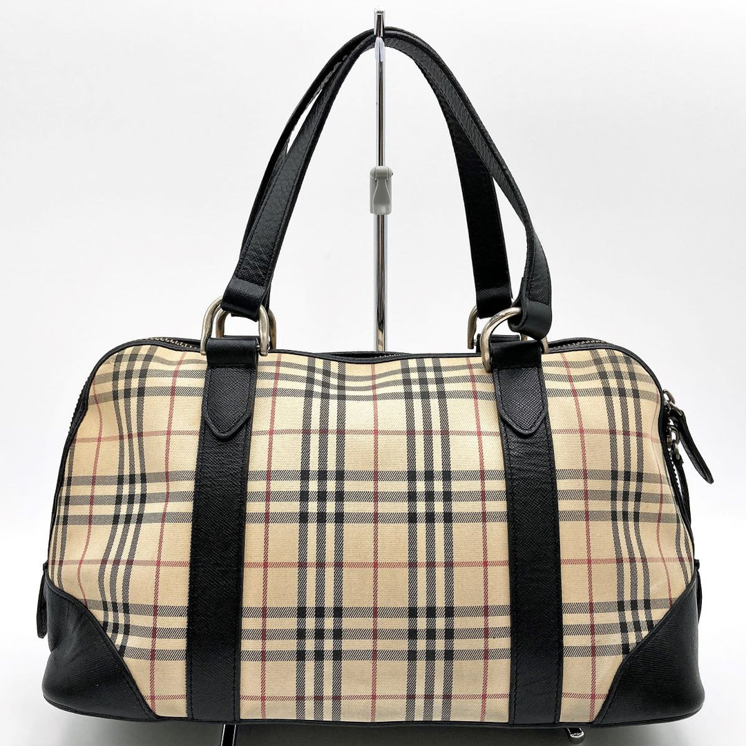 BURBERRY バーバリー 
 ボストンバッグ 
キャンバス ベージュ
