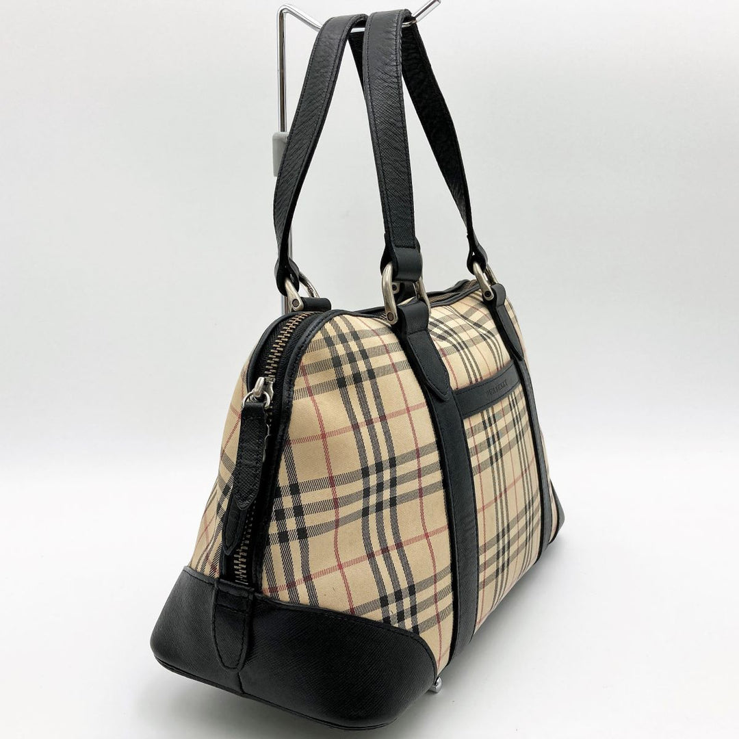 BURBERRY バーバリー 
 ボストンバッグ 
キャンバス ベージュ