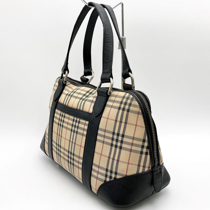 BURBERRY バーバリー 
 ボストンバッグ 
キャンバス ベージュ
