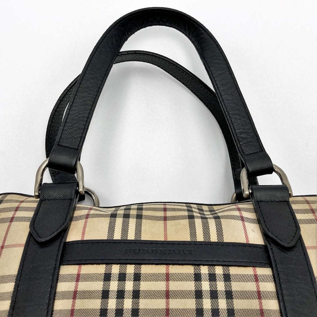 BURBERRY バーバリー 
 ボストンバッグ 
キャンバス ベージュ