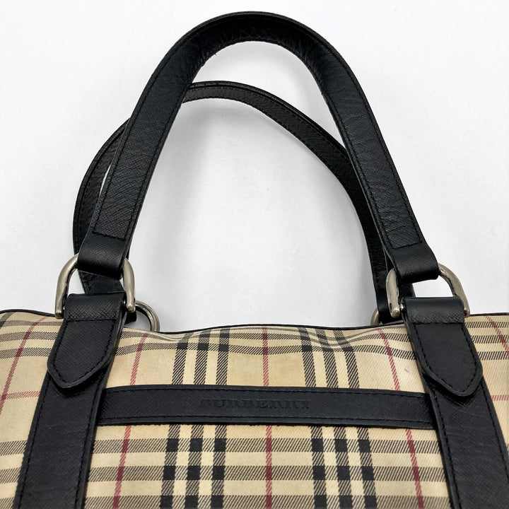 BURBERRY バーバリー 
 ボストンバッグ 
キャンバス ベージュ