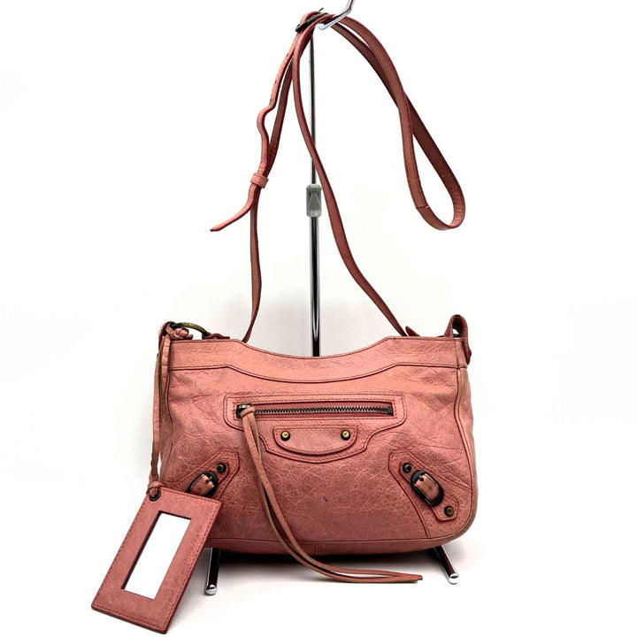BALENCIAGA バレンシアガ 
 ショルダーバッグ 
レザー ピンク