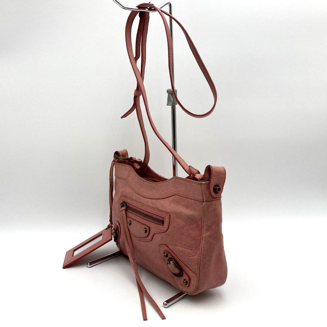 BALENCIAGA バレンシアガ 
 ショルダーバッグ 
レザー ピンク