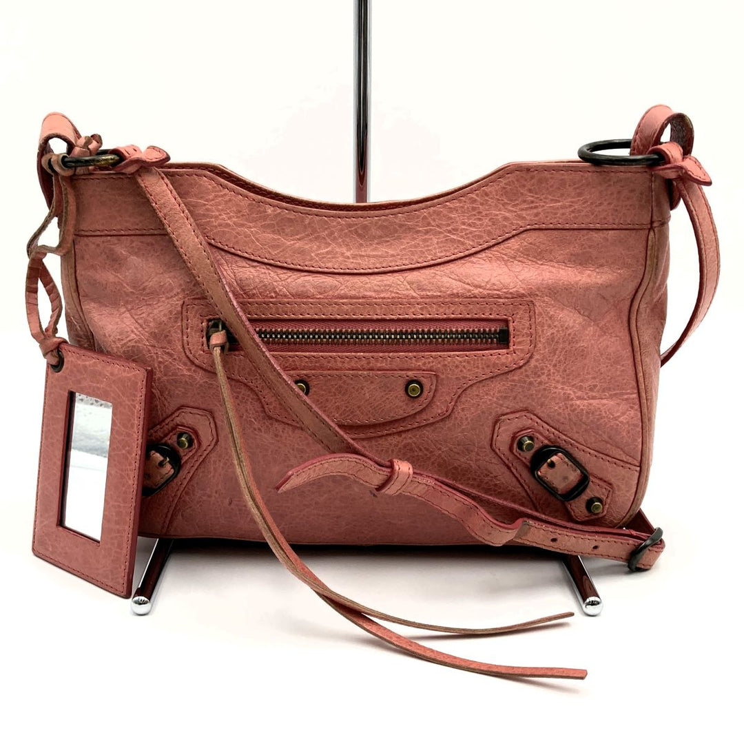BALENCIAGA バレンシアガ 
 ショルダーバッグ 
レザー ピンク