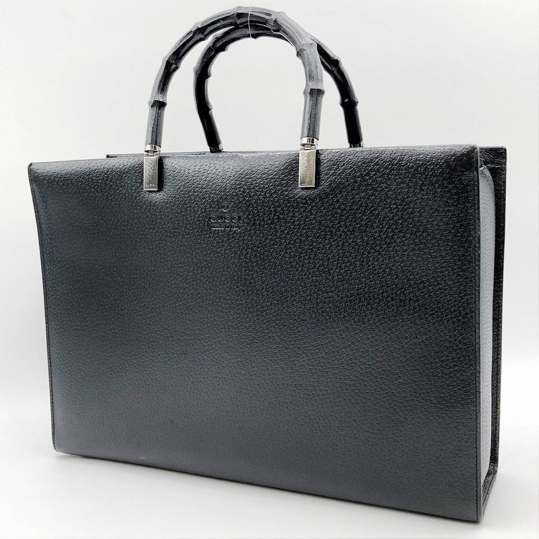GUCCI グッチ 
 002・1034 ビジネスバッグ 
レザー ブラック