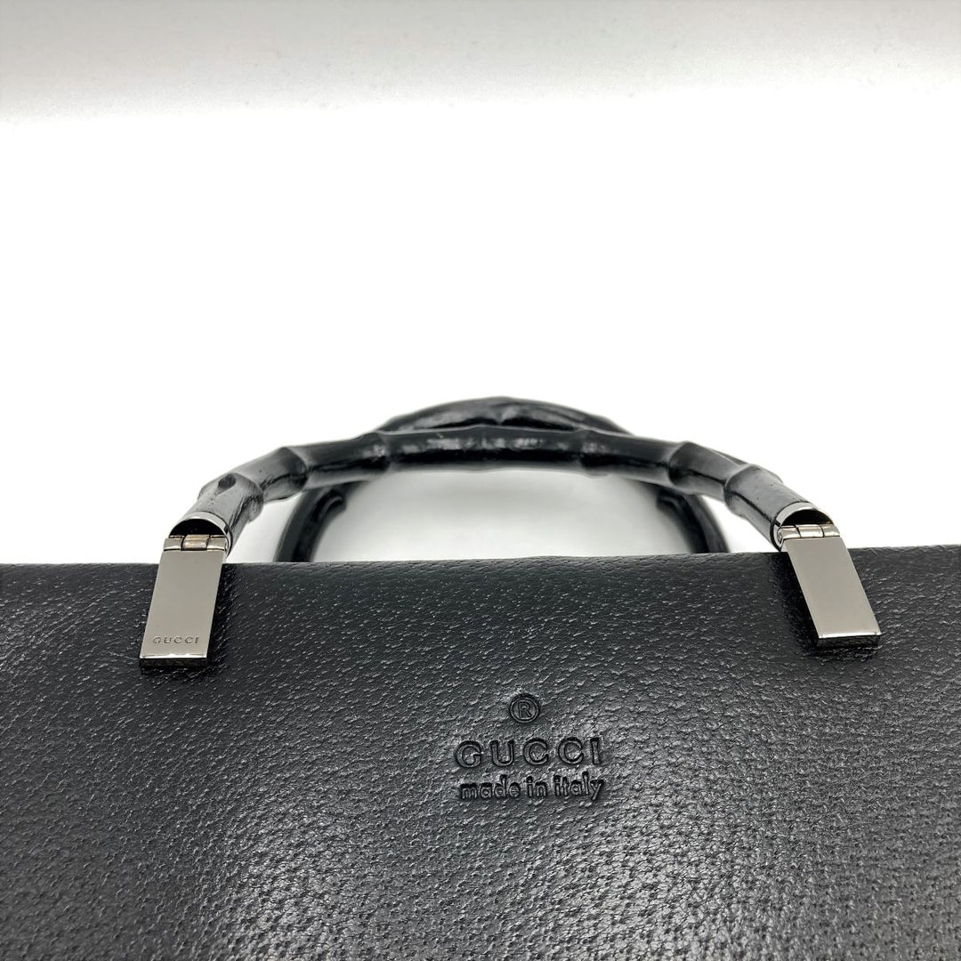 GUCCI グッチ 
 002・1034 ビジネスバッグ 
レザー ブラック