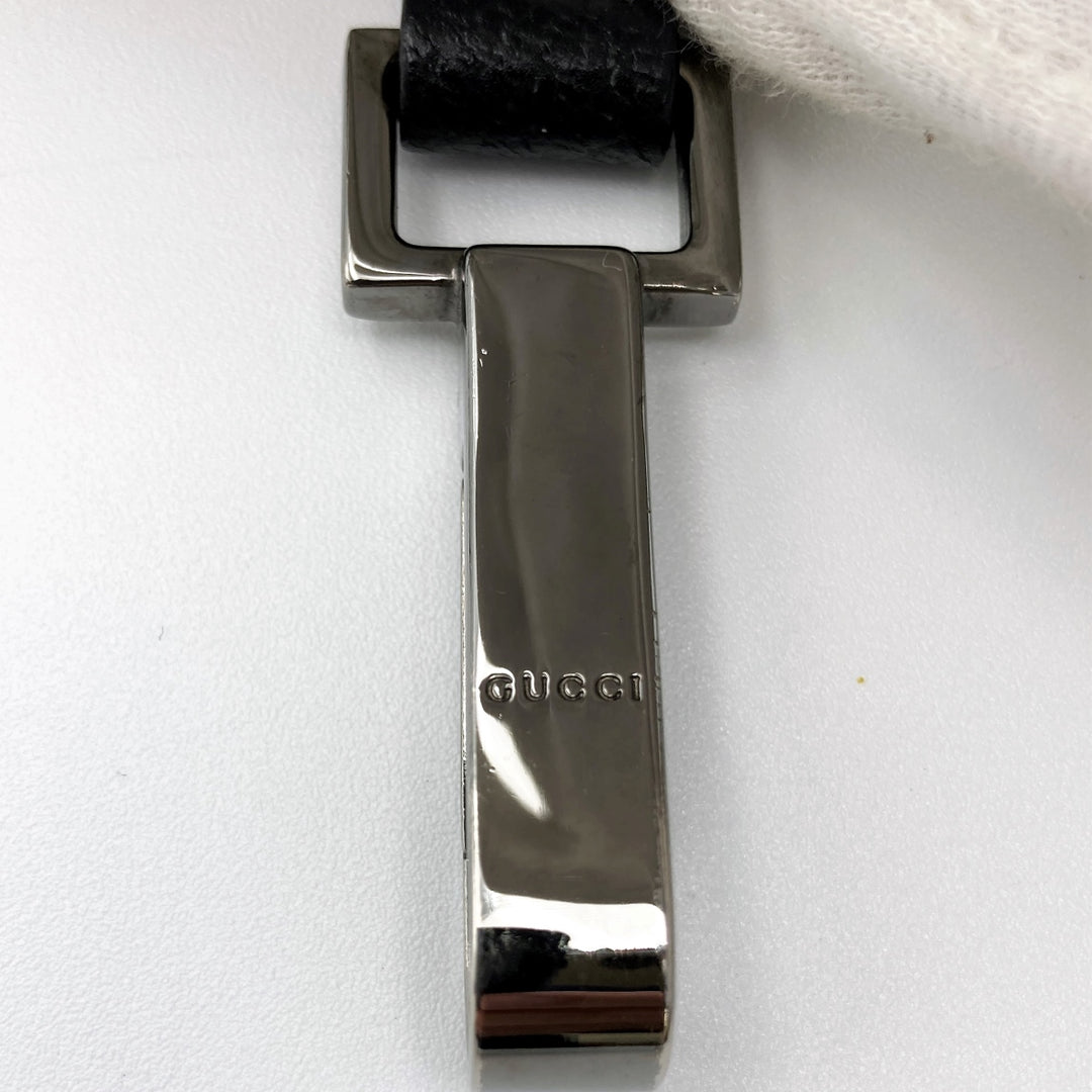 GUCCI グッチ 
 002・1034 トートバッグ 
ピッグスキン/バンブー  ブラック