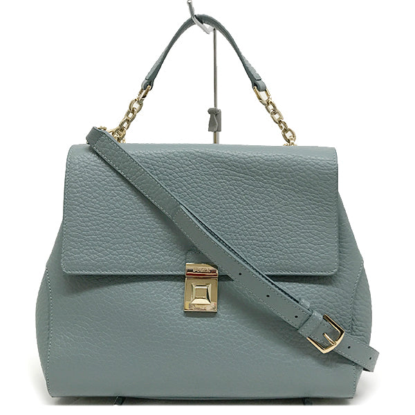 中美品 
Furla フルラ 
 ショルダーバッグ 
レザー ブルー/青 中古