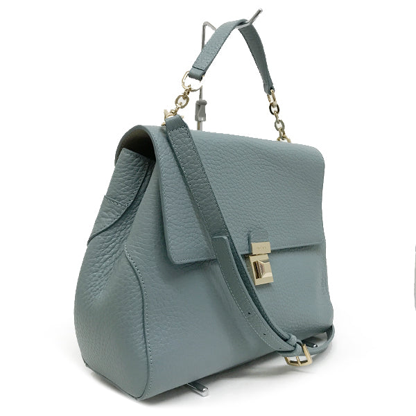 中美品 
Furla フルラ 
 ショルダーバッグ 
レザー ブルー/青 中古
