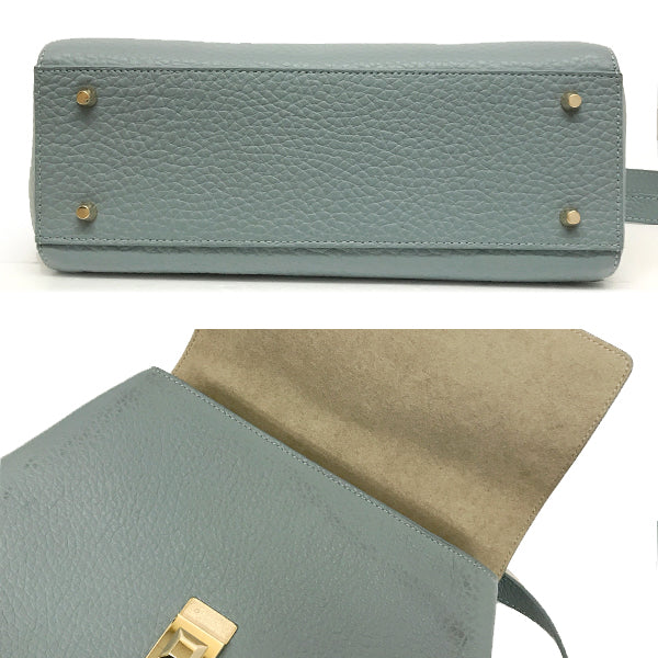中美品 
Furla フルラ 
 ショルダーバッグ 
レザー ブルー/青 中古