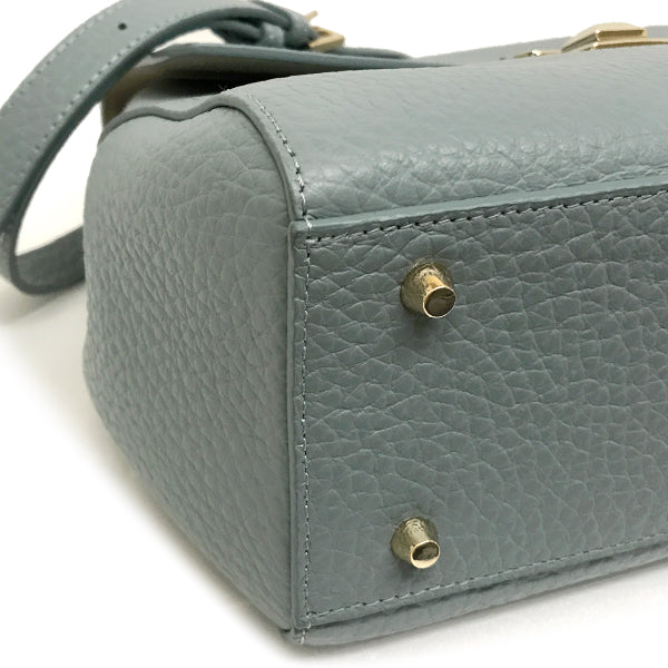 中美品 
Furla フルラ 
 ショルダーバッグ 
レザー ブルー/青 中古
