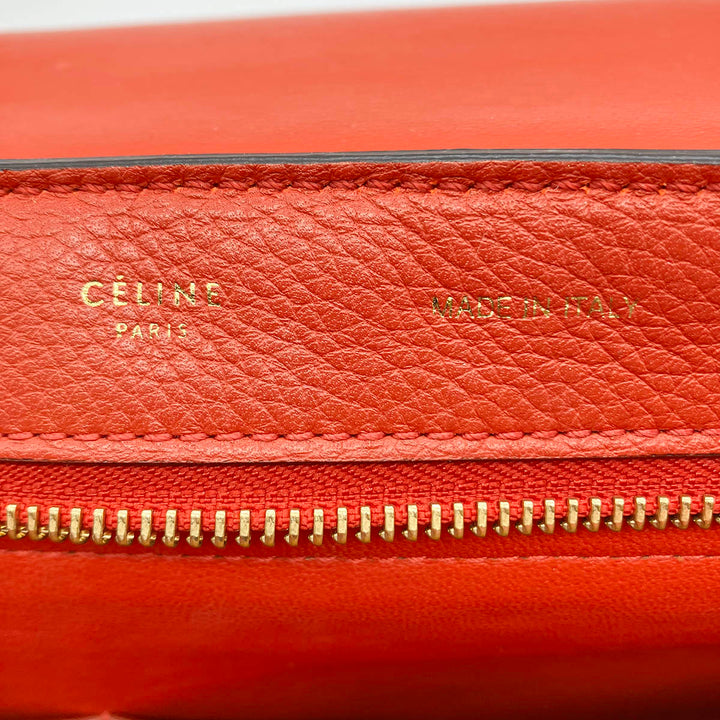 CELINE セリーヌ 
 ハンドバッグ 
レザー レッド