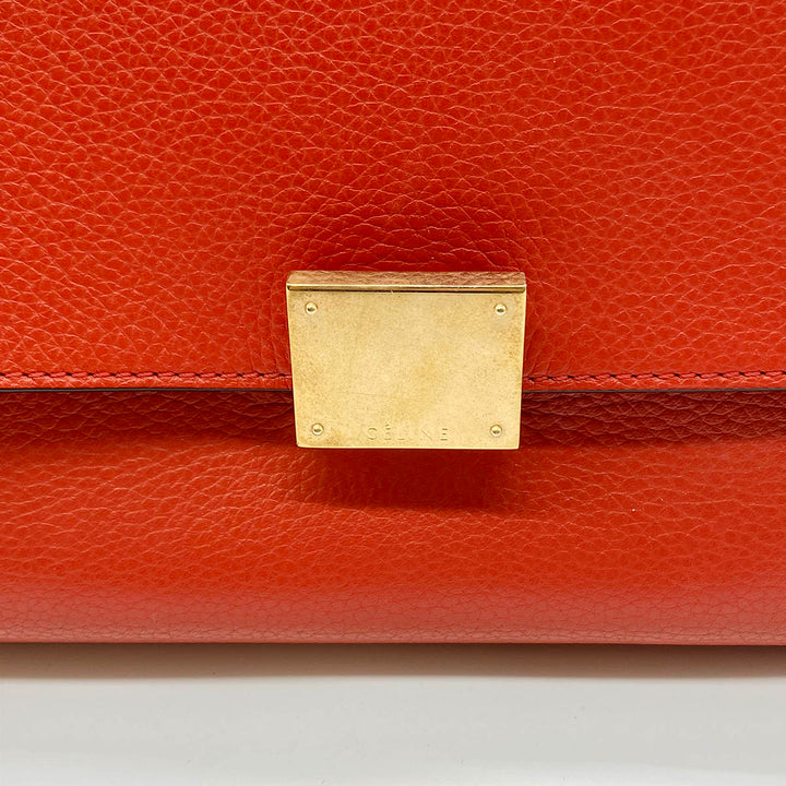 CELINE セリーヌ 
 ハンドバッグ 
レザー レッド
