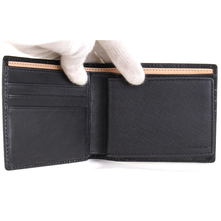COACH コーチ 
 F74768 財布 
レザー ブラック
