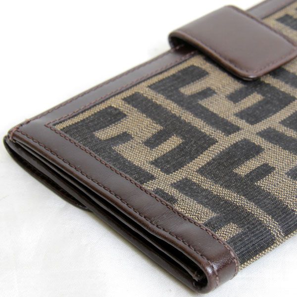 FENDI フェンディ 
 2804－30806 長財布 
キャンバス ブラウン