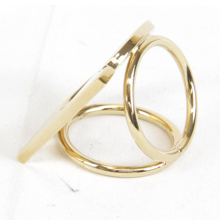 『USED』 
Salvatore Ferragamo フェラガモ 
 ガンチーニ スカーフリング 
メタル ゴールド