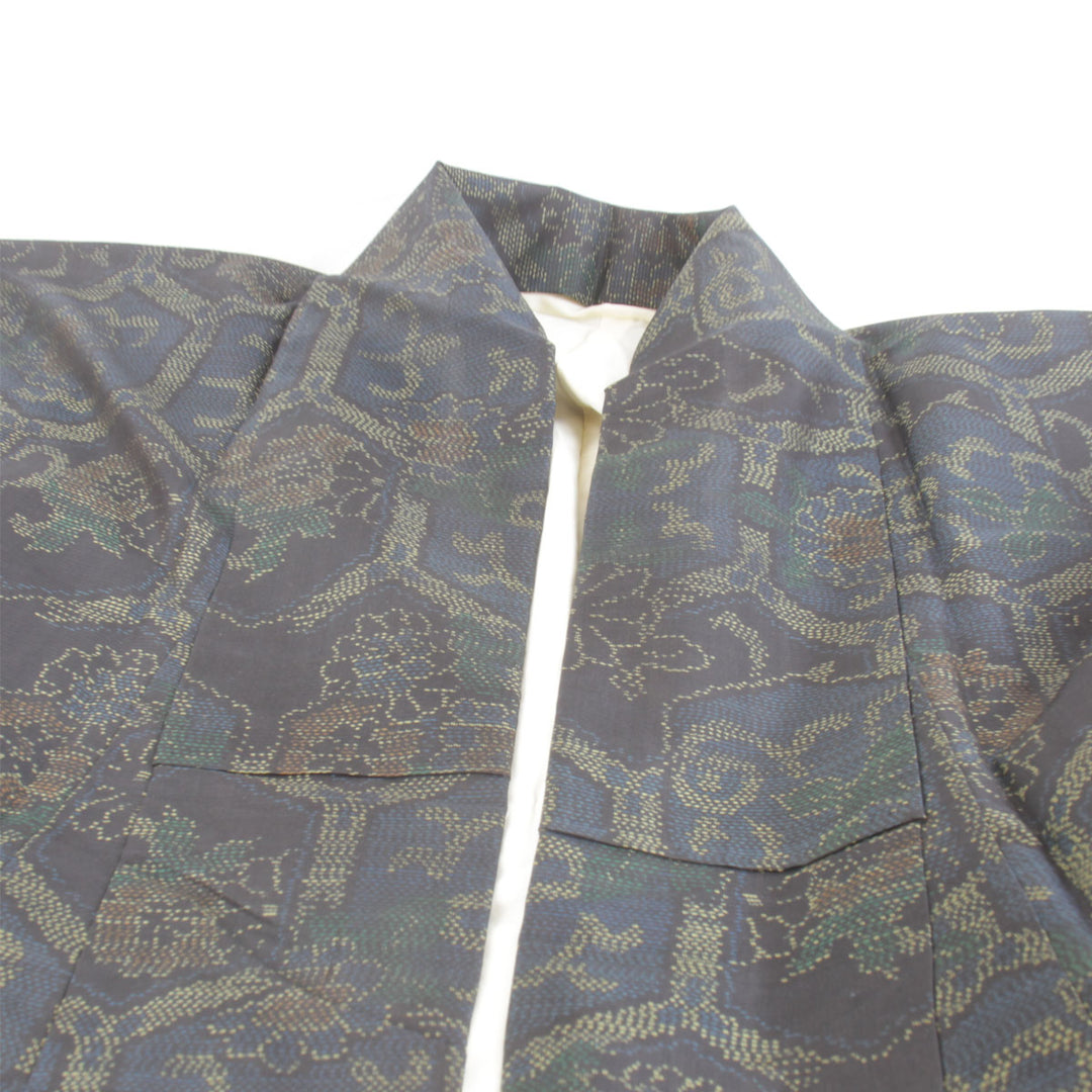 美品『USED』 
 
 大島紬 袷 着物 
 ダークネイビー