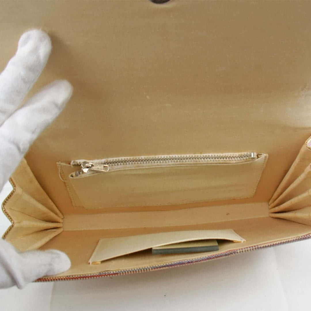 『USED』 
 
 草履バッグセット 和装小物 
 ゴールド