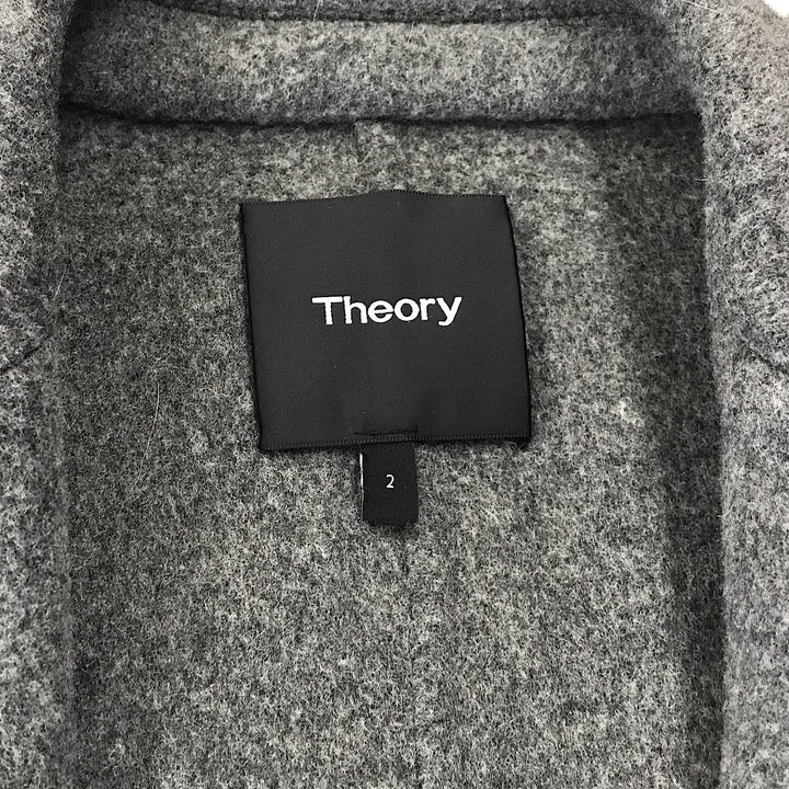 『USED』 
theory セオリー 
 ショートコート テーラードジャケット 
カシミヤ /毛 グレー系