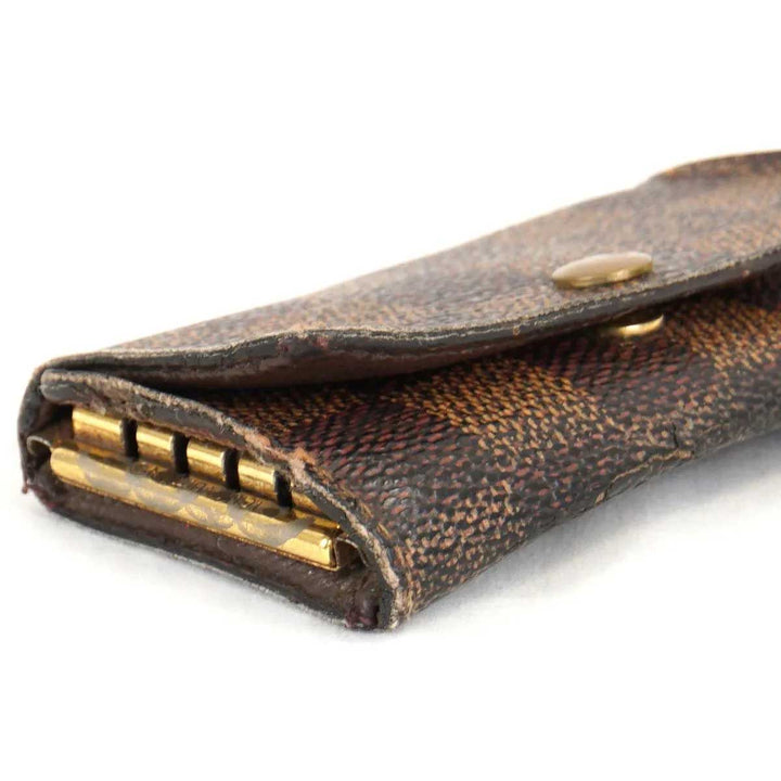 やや難あり『USED』 
LOUIS VUITTON ルイ・ヴィトン 
 ミュルティクレ4 N60385 キーケース 
ダミエキャンバス エベヌ