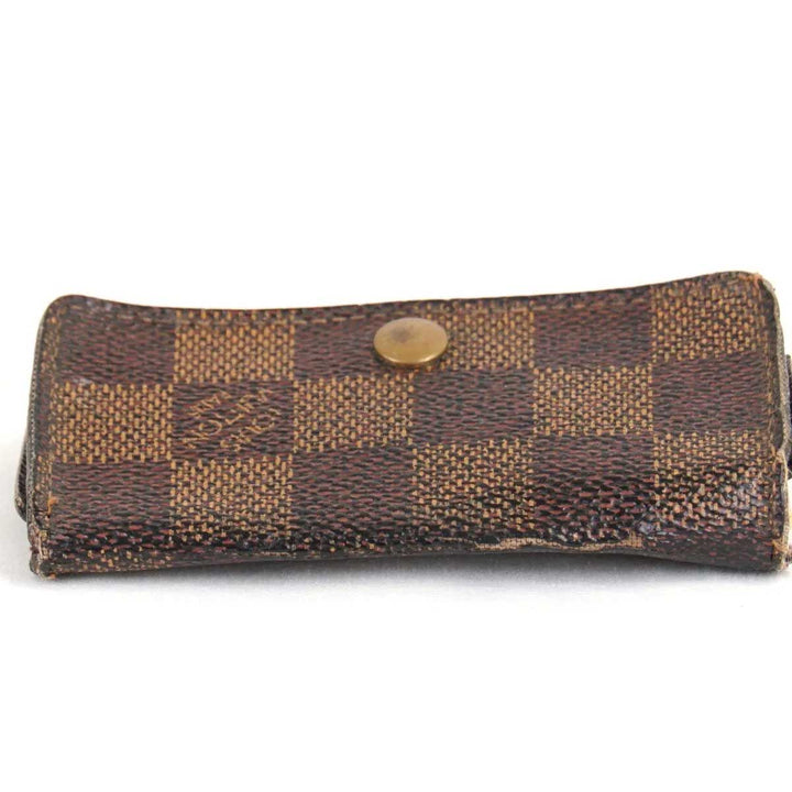 やや難あり『USED』 
LOUIS VUITTON ルイ・ヴィトン 
 ミュルティクレ4 N60385 キーケース 
ダミエキャンバス エベヌ