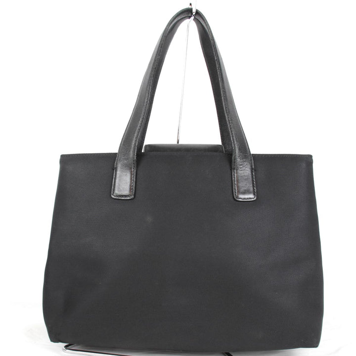 COACH コーチ 
 F0K-7400 ハンドバッグ 
ナイロンキャンバス×レザー ブラック