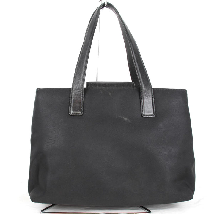 COACH コーチ 
 F0K-7400 ハンドバッグ 
ナイロンキャンバス×レザー ブラック