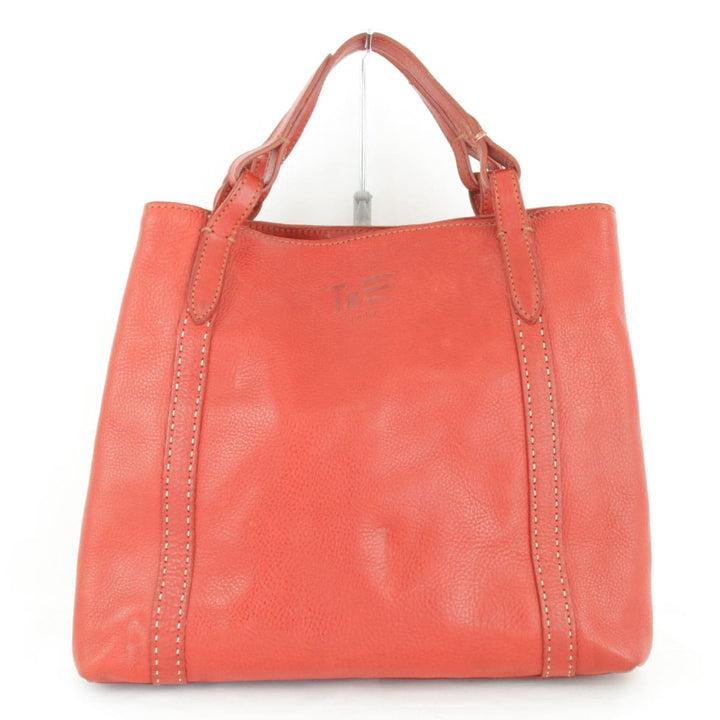 『USED』 
genten ゲンテン 
 トートバッグ 
レザー レッド