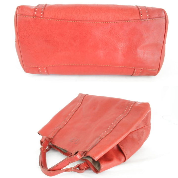 『USED』 
genten ゲンテン 
 トートバッグ 
レザー レッド