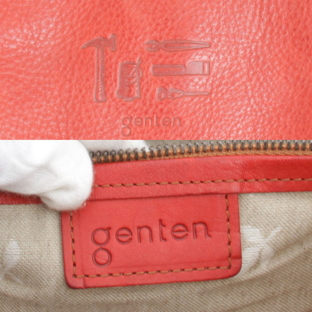 『USED』 
genten ゲンテン 
 トートバッグ 
レザー レッド