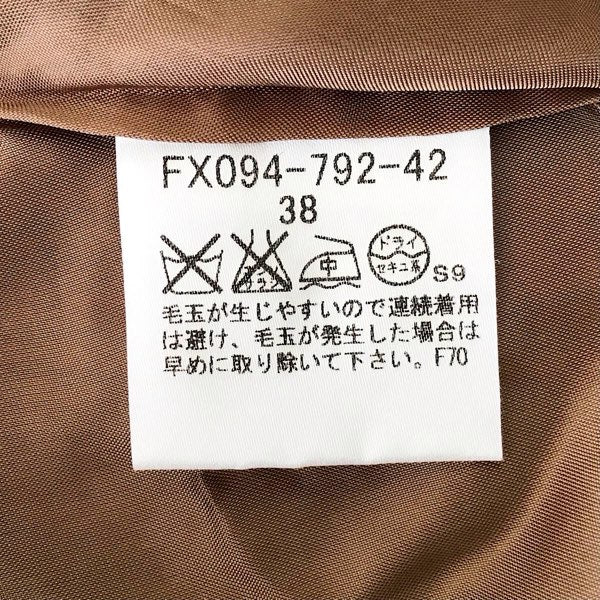 『USED』 
BURBERRY LONDON バーバリーロンドン 
 千鳥格子プリーツスカート スカート 
カシミヤ/ナイロン  ブラウン系