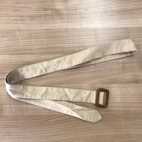 『USED』 
RALPH LAUREN ラルフローレン 
 スプリングコート ステンカラーコート 
コットン/牛革  ベージュ系