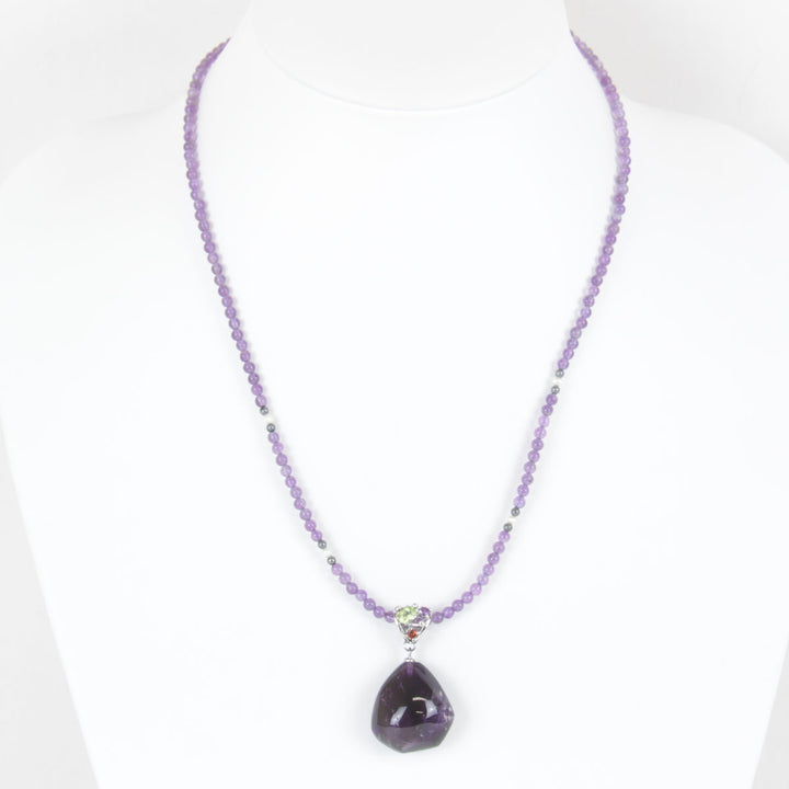 美品『USED』 アメジスト/シルバー925  
ネックレス
 16.8g