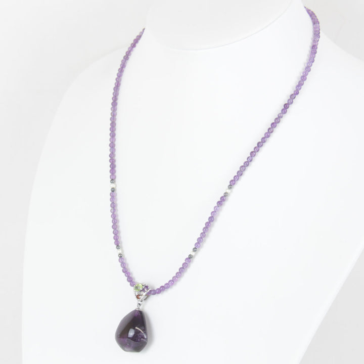 美品『USED』 アメジスト/シルバー925  
ネックレス
 16.8g