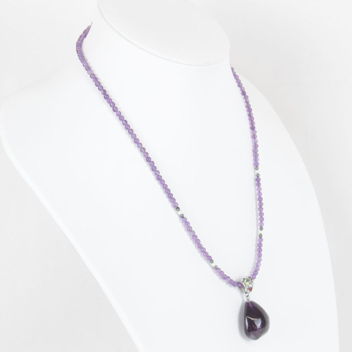 美品『USED』 アメジスト/シルバー925  
ネックレス
 16.8g