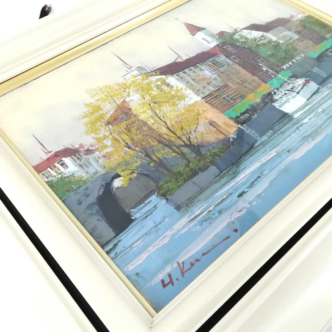 良品『USED』 
 
 黒沢久「セーヌ」 油彩 
 油絵 肉筆